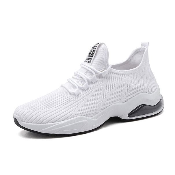 Spring and Autumn Air Cushion Sports Low cut Soft Sole Breathable Running Men's Solid Color Simple Casual_vogvips.com