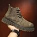 Men's Genuine Leather Martin Boots Autumn Style Suede Casual mid Top Ankle Work Shoes Trendy British Versatile_vogvips.com