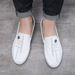 Casual business loafers fashion trend breathable microfiber hollow loafers_vogvips.com