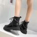 High Top Martin Women, Autumn And Winter New British Style Casual Versatile Skirt, Showing Off Legs, Slim Boots For_vogvips.com