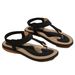 Summer European And American Flat Toe Clip Beach Large Size Sandals Bohemian Style Women's Shoes Breathable Casual_vogvips.com