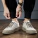 Small Bag Head Board Shoes Men's Little White Shoes Jinjiang Casual Shoes Sports Shoes Printed Microfiber_vogvips.com