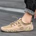 New Men's Shoes Mesh Shoes Breathable Sports Men's Casual Shoes Leather Shoes Versatile Trend Shoes_vogvips.com