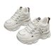 Women's Casual Shoes Round Toe Thick Sole Sneakers 2025 New Height Increasing Dad Shoes White_vogvips.com