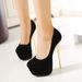 Women's Fashion Platform Stiletto Heels Low Cut Plus Size Sexy High Heels For Spring_vogvips.com
