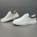 2025 Spring Head Layer Leather Sports Leisure Board Shoes, Men's Trendy And Versatile White Shoes_vogvips.com
