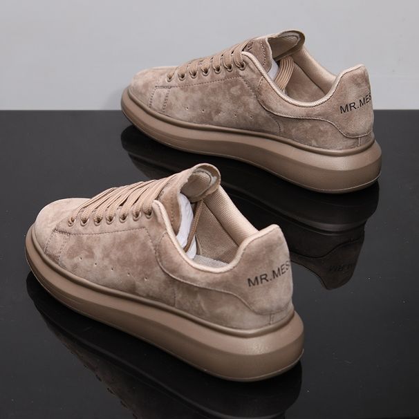 Niche Trendy Couple Chunky Platform Sneakers Versatile Men's Dad Shoes Casual Autumn Style MY23039_vogvips.com