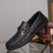 Comfortable bean shoes flat slim casual leather shoes for men_vogvips.com