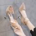 2026 New Shoes: Black Versatile High Heels, Sexy Stiletto Heels With Buckle, Pointed Toe Single Shoes, Women's Mid-Heel_vogvips.com