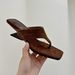 French Style Toe Post For Women 2026 Summer New Outdoor Wedge Flip-Flops Sandals_vogvips.com