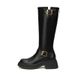 Brown Long For Women 2024 New Autumn Winter Small Size Slimming Thick Sole Over-the-Knee High Knight Boots_vogvips.com