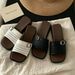 Square-Buckle Woven Strap For Men And Women: Outdoor, Non-Slip, Versatile, Thick-Soled Summer Beach Sandals_vogvips.com
