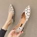 Fashion Plus Size Flats Pointed Flat Shoes_vogvips.com