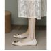 Genuine Flat Comfortable Women's New Summer Mom Pointed Toe Single Shoes Soft Leather Fairy Gentle Style Large Size_vogvips.com