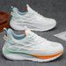 Men's 2026 New Summer Breathable Fly-knit Mesh Casual Sports Running Shock-absorbing Height-increasing White Dad Shoes_vogvips.com