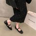 Flat-bottomed Square-toed French Mary Jane Shoes For Women, 2026 New Autumn Style, Soft-soled Loafers_vogvips.com