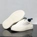 Men's New Summer Thick Soled Height Increasing Casual White Sneakers, Trendy, Versatile, Mesh, Breathable Sports Shoes_vogvips.com