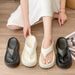 2025 New Wome's Summer Outdoor Versatile Wedge Heel Thick-Soled Flip-Flops Beach Ad Seaside, No-Slip Sadals For_vogvips.com