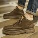 New Leather Spring Men's Shoes High-top Men's Heightening Tooling Martin Boots_vogvips.com