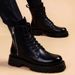 Soft Leather Martin Boots Men's 2025 Autumn New High Top Shoes Workwear Boots Men's Trend British Style Genuine Leather Men's Boots_vogvips.com