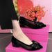 Mesh Single Shoes Women's Low Heel Versatile Hollow Mesh Women's Shoes Pointed Thick Heel Sandals Simple_vogvips.com