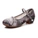 Women’s Shoes Summer Old Ancient Style Printed Cloth Shoes Embroidered Shoes Chinese Style Mid Heel Cheongsam Matching Shoes Hanfu Improved Shoes_vogvips.com