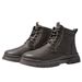 European Warm Series Men's Martin Spring Autumn High-top Leather Waterproof Boots British Fashion Thick-soled Non-slip Casual Shoes Trendy_vogvips.com