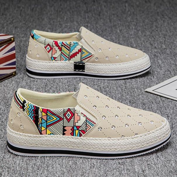 Men's Shoes Spring Summer 2025 Personality One Pedal Board Shoes Men's Social Leisure Lazy Tide Shoes Teen Students_vogvips.com