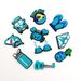 Cute Blue Series Shoes Flower Shoe Buckle Soft Glue DIY Personality Cartoon_vogvips.com