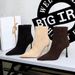 7922-5 Korean-style Elegant Fashion Women, High-end Suede Pointed Toe Stiletto Heel Side Zipper High-heeled Slim Boots_vogvips.com