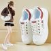 Little White Shoes Female Student Platform Heightening Shoes Sports Board Shoes Casual Shoes_vogvips.com