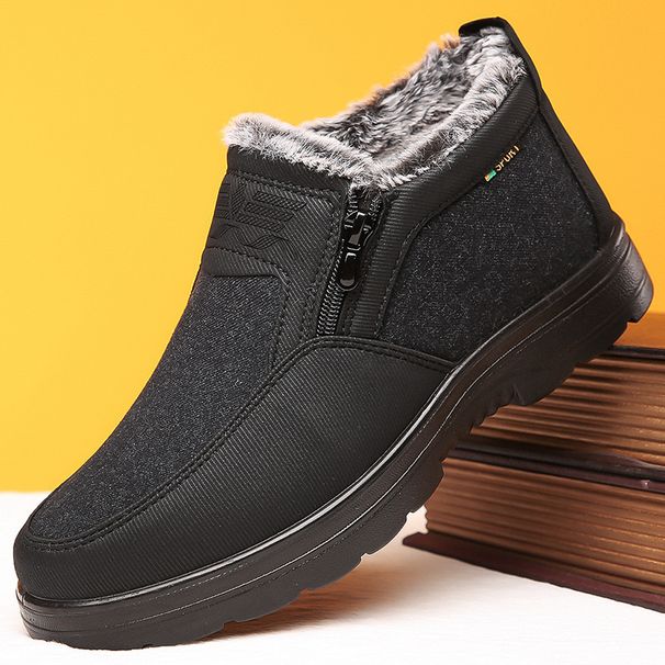 European Warm Series Winter Old Beijing Cloth Men, Cotton With Fleece, Thickened Warm, Middle-aged And Elderly Dad Shoes, Non-slip Casual_vogvips.com