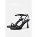 Exquisite One Piece Sandals New Summer Black High Heel Women S_vogvips.com