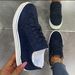 Women's New Women's Thick Soled Casual Shoes Large Size Lace Up Travel Shoes Fashionable Sports Shoes_vogvips.com