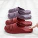 Women's Simple New Style Indoor Home Bathroom Non-slip Slip-on Office Slippers_vogvips.com