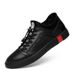 Casual Men's Shoes Low-top Top Lace-up Single Shoes Men's Driving Shoes Leather Shoes_vogvips.com