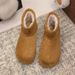 Snow Boots Women's Fur Integrated Fleece Thickened Bread Shoes Warm Cotton Shoes Women_vogvips.com
