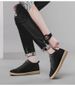 Men's Board Shoes Invisible Inner Height Increase Cm British Style Thick-soled Matte Pigskin Casual Shoes Sports Men's Shoes_vogvips.com