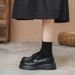 Genuine Loafers Women 2025 Spring & Fall New Arrival Season Platform Black Versatile Single-Layer JK British Style_vogvips.com