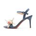 Women's Shoes toe sandals for women with appliques, one word buckle, stiletto denim high heels, French style, versatile and high end_vogvips.com