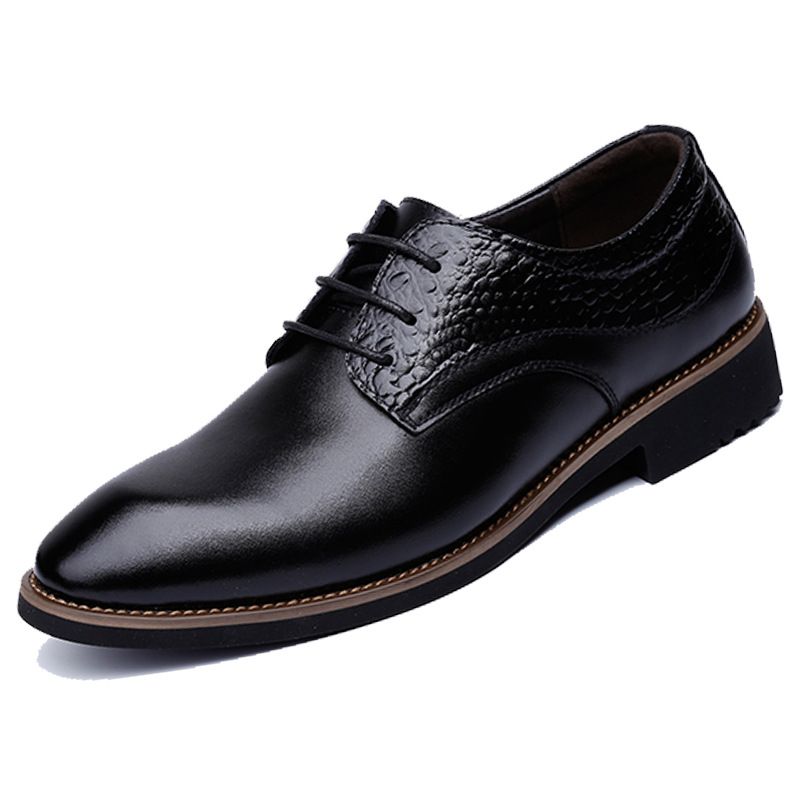 New Genuine Men's Soft Sole Business Casual Formal Office Wedding Extra Large Leather Shoes Trend_vogvips.com
