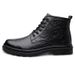 Martin Boots Men's Invisible Inner Heightening Shoes High-top Casual Leather Shoes Warm Cotton Shoes Retro Tooling Shoes Tide_vogvips.com