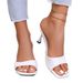 Summer New European And American Sexy Leopard Print Square Toe Stiletto Heel Mules Women's Casual Plus Size Party Shoes_vogvips.com