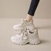 Autumn New Breathable White Women's Versatile Korean Version Thick Soled Sports Casual Running Dad Trendy Shoes_vogvips.com