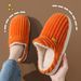 Witer Wome Ad Couples, Idoor Warm Furry Home Slippers With Heel, Thick Sole Postpartum Materity Cotto Shoes For_vogvips.com