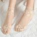 5 Pairs/Lot Women's Lace Transparent Summer Thin Ladies Boat Hollow Non-slip Elegant Flowers Shallow Socks For Women_vogvips.com