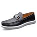 2389 Men's Loafers, Fashionable Leather Spring Low Cut Boots, Foot Stomping, Flat Bottomed Casual Shoes, Metal_vogvips.com