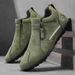 Men's Zipper Chelsea Slip-On Sneakers 2026 Breathable Boots Khaki Skate Shoes Non-Slip Durable Casual Athletic Footwear_vogvips.com