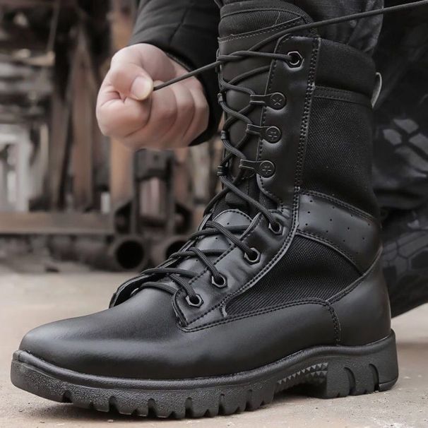 European Warm Series New Ultra-Light Training Men' High-Top Combat Meh Breathable Outdoor Lightweight Non-Slip Tactical Boot Security_vogvips.com