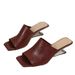 Cross-border European And American Large-size Square-toed Unique Heel For Women, 2026 New Open-toe High-heeled Women's_vogvips.com